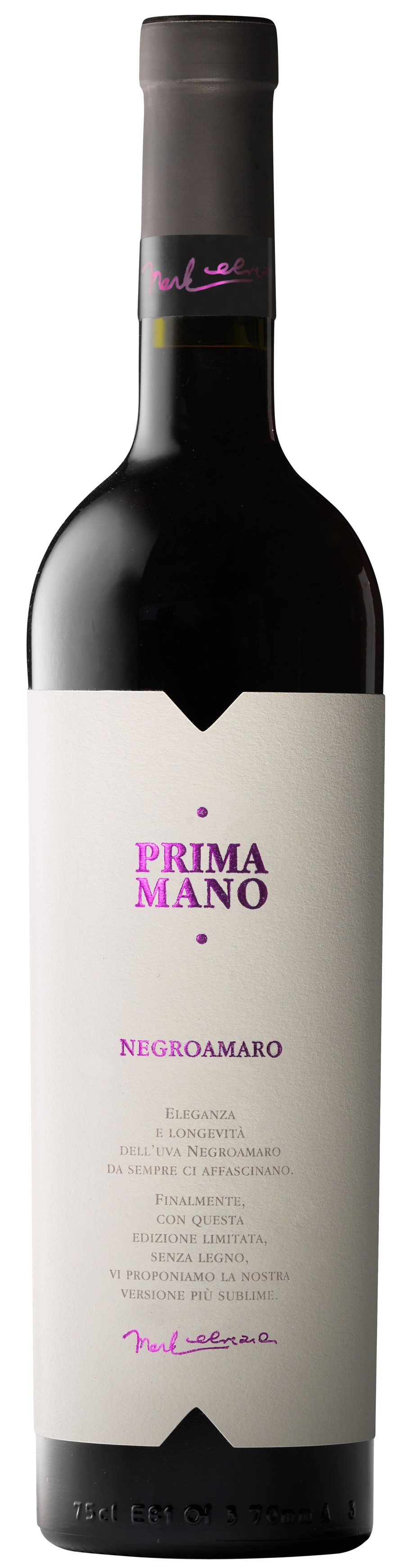A Mano, `Prima Mano` Negroamaro