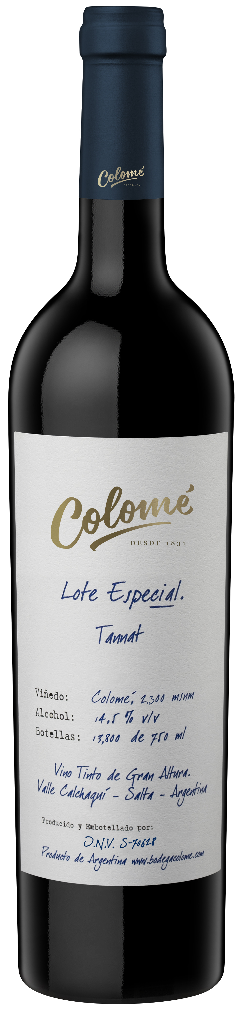 Bodega Colomé `Lote Especial`, `Finca Colomé` Salta Tannat